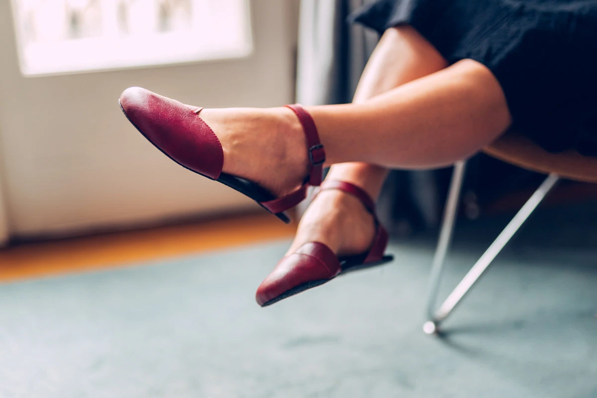 Балетки Ahinsa Ballerina Barefoot — бордовый, фото 11