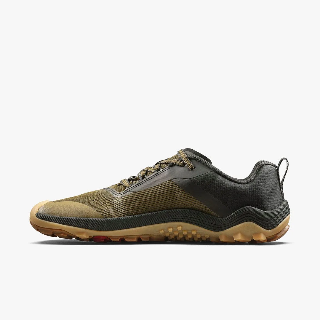Кроссовки Vivobarefoot Primus Trail Flow — женская модель, тёмно-оливковый, фото 3