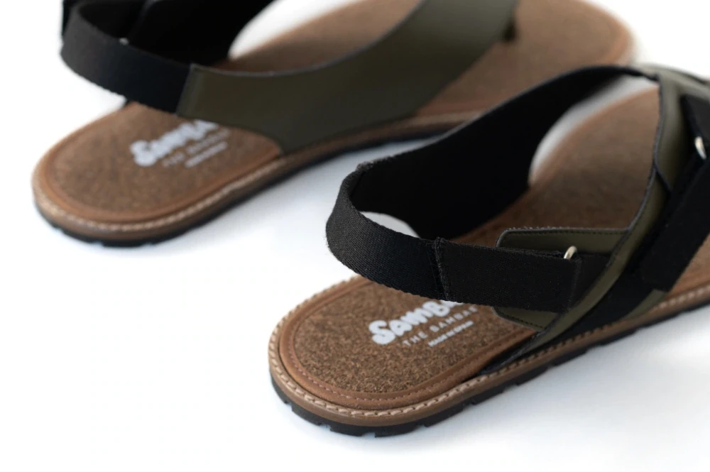 Босоногие сандалии Sambas the bambas Gaia — оливковые, фото 6