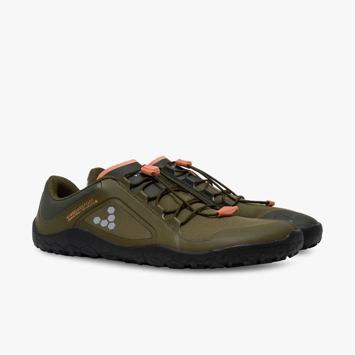 Кроссовки Vivobarefoot Primus Trail III All Weather FG — женская модель, тёмно-оливковый, фото 4
