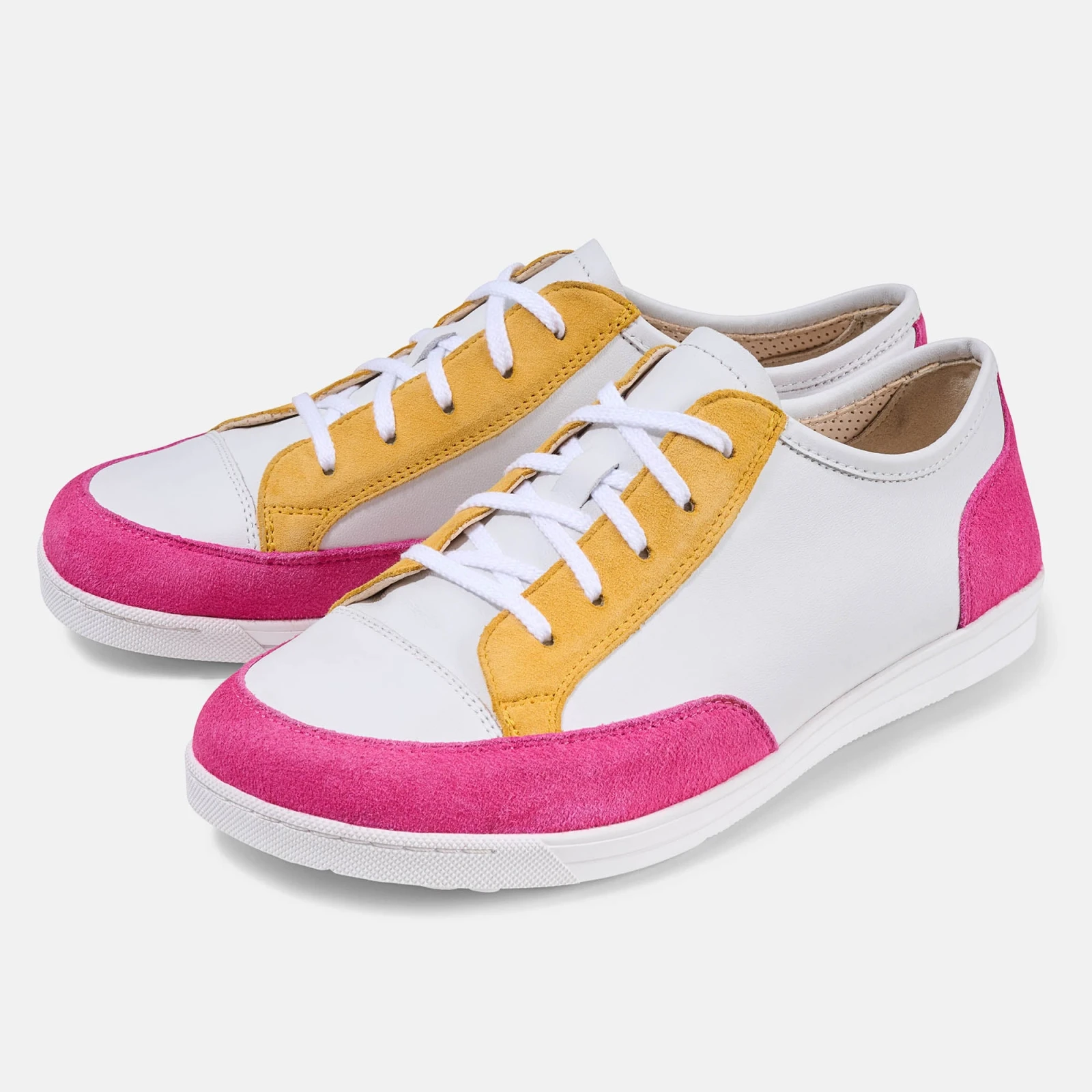 Кроссовки BÄR Emma 2.0 — белый / розовый / жёлтый — фото 1 из 8