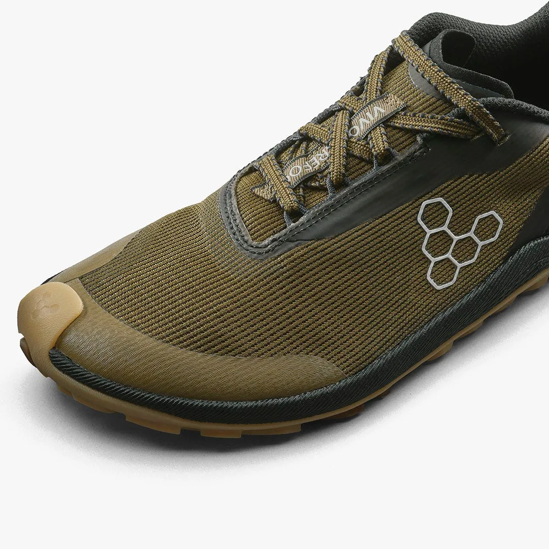 Кроссовки Vivobarefoot Primus Trail Flow — женская модель, тёмно-оливковый, фото 6