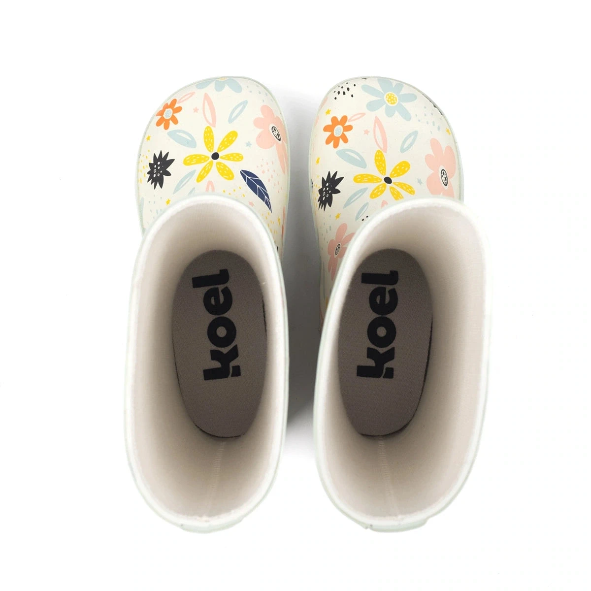 Резиновые сапоги Koel WINI TRATOR V2 — белый с цветами, фото 4